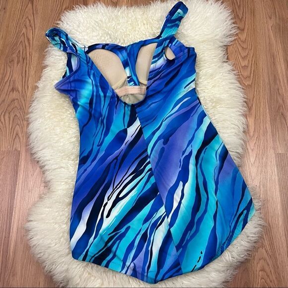 Maxine Of Hollywood 90s does 60s One Piece Swimsuit M/L - Picture 2 of 8